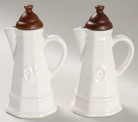 Heritage White Vinegar and Oil Set with Stoppers