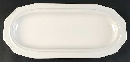 Heritage White 16" Rectangular Serving Platter