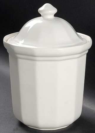 Heritage White Medium Canister & Lid with Seal Ring