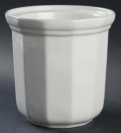 Heritage White Medium Canister No Lid