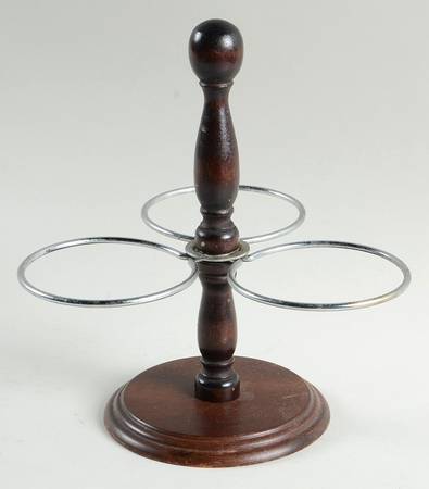 Heritage White Metal/Wood Stand for 3 Jam/Relish Servers