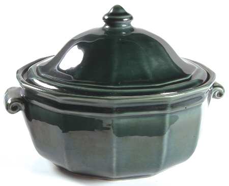 Heritage Williamsburg Blue Green 2.25 Qt Round Covered Casserole
