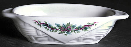 Holly Joy Scouring Pad Holder-Basketweave W/Handles