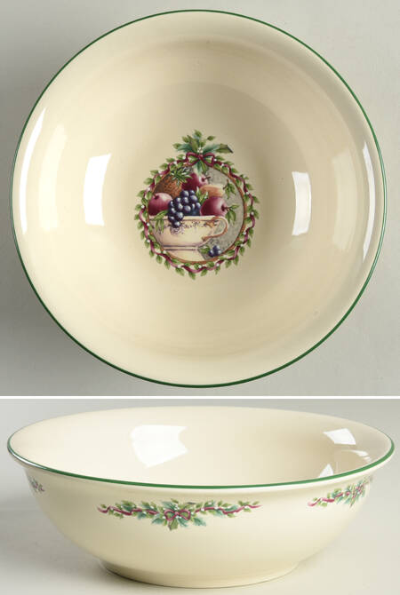 Holly Joy 8" Round Vegetable Bowl