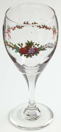 Holly Joy 10 Oz Glassware Wine Goblet