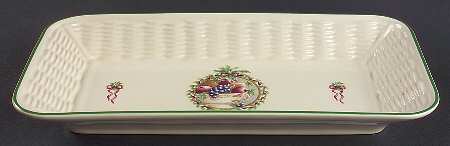 Holly Joy Bread Basket Tray