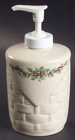 Holly Joy Basketweave Lotion Dispenser