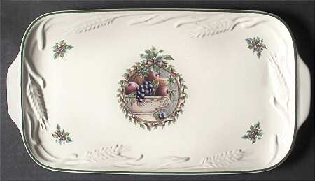 Holly Joy Bread Tray
