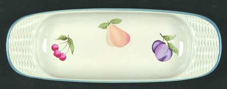 Hopscotch (Fruit) Oblong Basketweave Tray