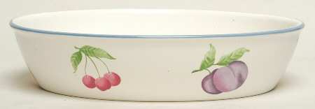 Hopscotch (Fruit) 10" Oval Baker