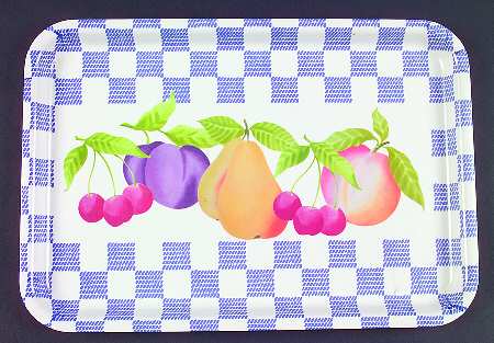 Hopscotch (Fruit) 17" Rectangular Melamine Tray