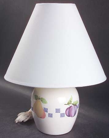 Hopscotch (Fruit) 13" Electric Lamp & Shade
