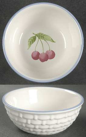 Hopscotch (Fruit) 5" Wicker Bowl