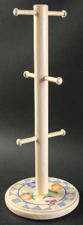 Hopscotch (Fruit) Wood Wall Hanging Mug Rack