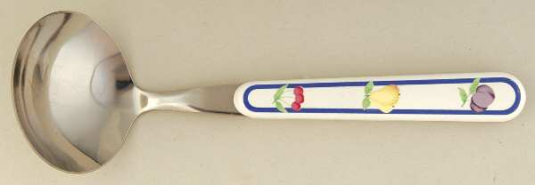 Hopscotch (Fruit) Gravy Ladle with Stainless Bowl