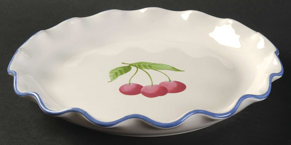 Hopscotch (Fruit) Fluted Luncheon Plate