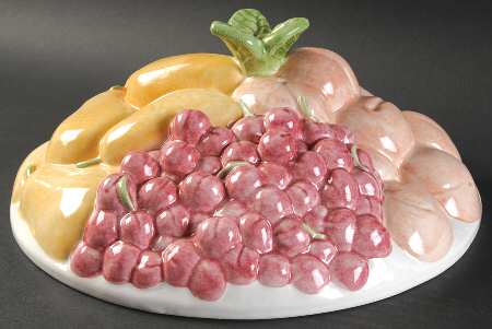 Hopscotch (Fruit) Ceramic Lid for Pie Plate