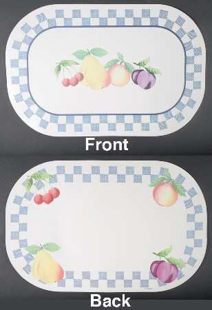Hopscotch (Fruit) Reversible Vinyl Placemat