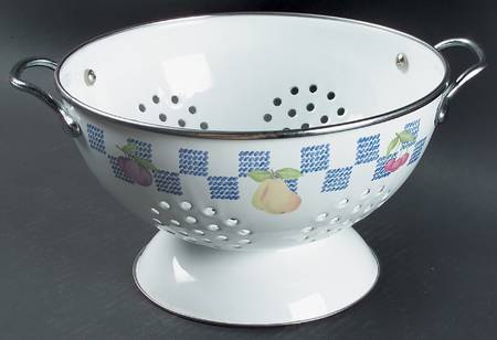Hopscotch (Fruit) Metal Colander