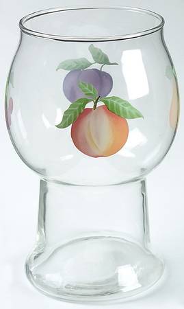 Hopscotch (Fruit) Glass Pillar Float Candleholder