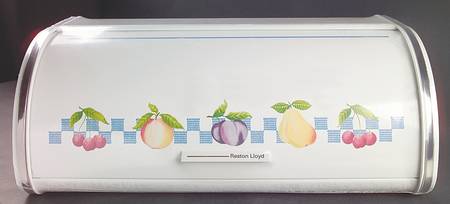 Hopscotch (Fruit) Metal Bread Box