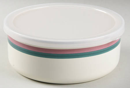Juniper 6 5/8" Metal Bowl W/Plastic Lid