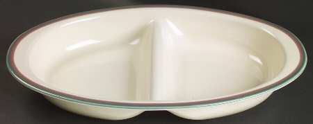 Juniper 14" Oval Divided Vegetable Bowl by Pfaltzgraff