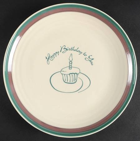 Juniper "Happy Birthday" Dinner Plate