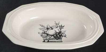 Market Basket 11" Oval Vegetable Bowl