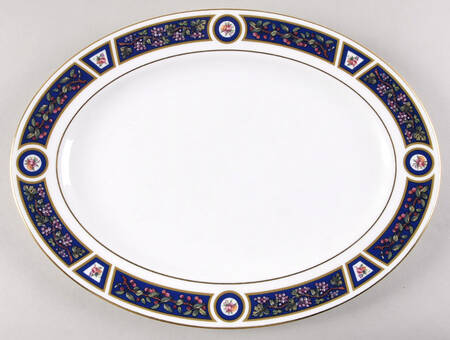 Marble Garden 14" Oval Serving Platter