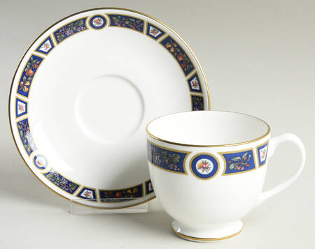Marble Garden Footed Cup & Saucer Set