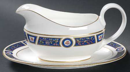 Marble Garden Gravy Boat & Underplate