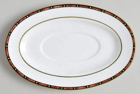 Marquetry Underplate for Gravy Boat