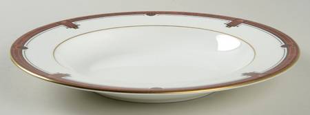 Marquetry Large Rim Soup Bowl
