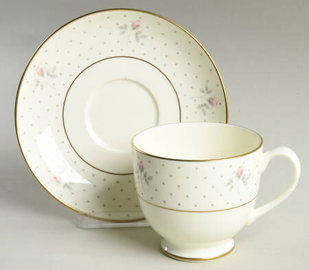 Mayfair (Gold Trim) Footed Cup & Saucer Set