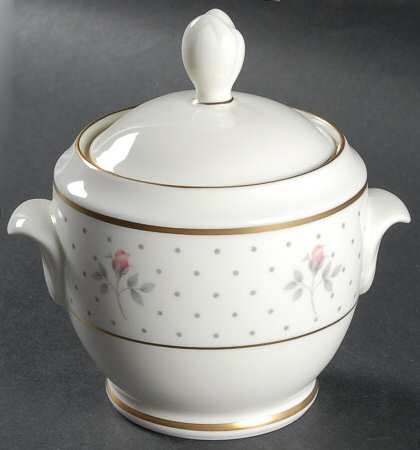 Mayfair (Gold Trim) Sugar Bowl & Lid