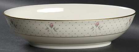 Mayfair (Gold Trim) 10" Oval Vegetable Bowl