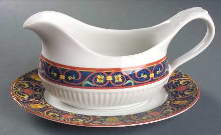Mazarine Gravy Boat & Underplate