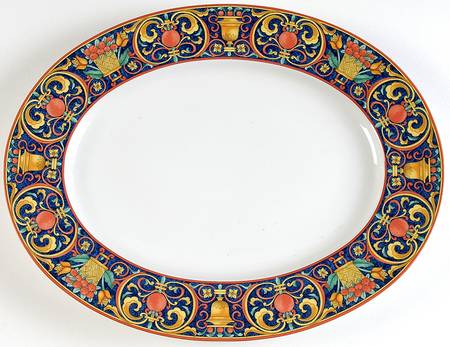 Mazarine 14" Oval Serving Platter