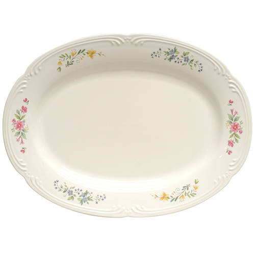 Meadow Lane 14" Oval Serving Platter by Pfaltzgraff