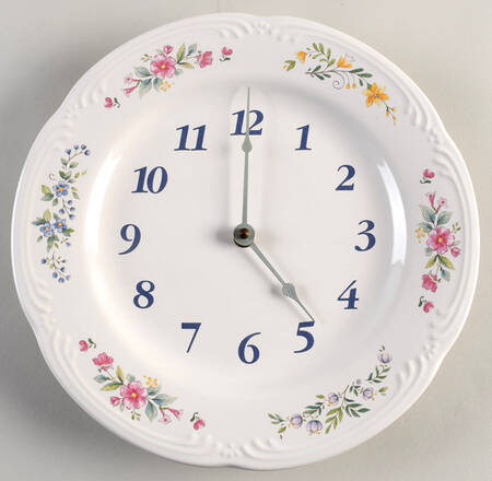Meadow Lane Clock Plate by Pfaltzgraff