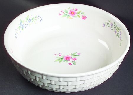 Meadow Lane Small Wicker Trim Bowl by Pfaltzgraff