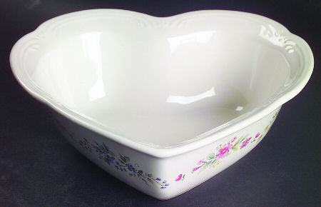 Meadow Lane 8" Heart Shaped Bowl by Pfaltzgraff