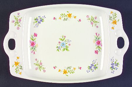 Meadow Lane 12" Rectangular Serving Platter by Pfaltzgraff
