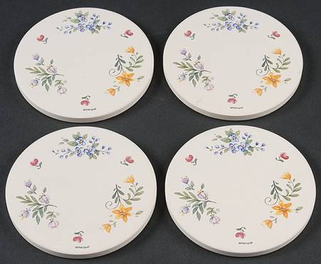 Meadow Lane Round (Thirsty) Stone Coaster - Set of 4