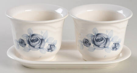 Memories Herb Pots with Tray (2 Pots and 1 Tray)