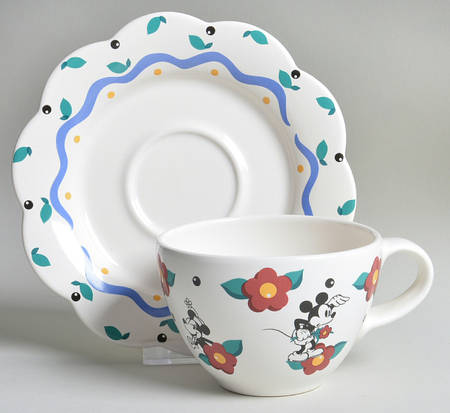 Mickey Mouse Flat Cup & Saucer Set