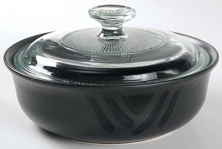 Midnight Sun 1 Qt Round Covered Casserole