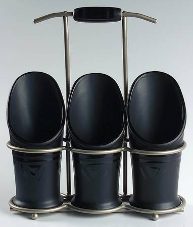 Midnight Sun Flatware Caddy-3 Holders & Metal Caddy