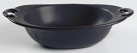 Midnight Sun 11" Nesting Handled Oval Serving Bowl